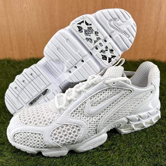 Nike Air Zoom Spiridon Cage 2 Triple White Running Shoes CJ1288-100 Men\'s Sz 9.5 main image 5